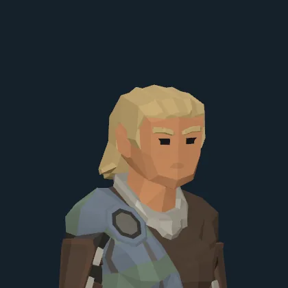 A young blond squire